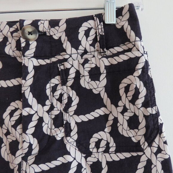 ANTHROPOLOGIE MAEVE The Colette Nautical Rope Wide Leg Cropped Linen Blend Pants - Picture 4 of 16